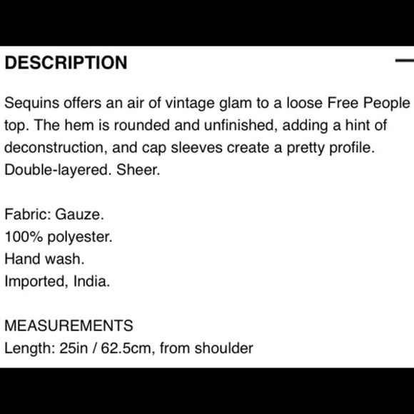 LIKE NEW!  Rare Free People Tritan's Treasure Sequin Top Size S. - Picture 13 of 13